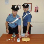 Il materiale sequestrato dai Carabinieri