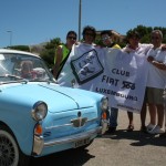 Gli organizzatori con Vito Silvestri  presidente Club Fiat 500 di Lussemburgo
