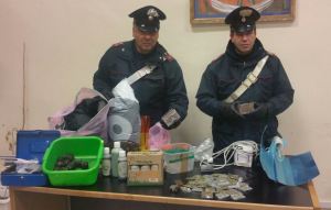 carabinieri Bari la droga sequestrata