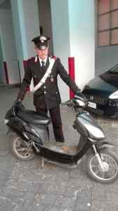 Lo scooter utilizzato per la fuga