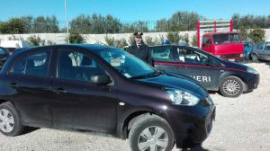 L'auto dei truffatori